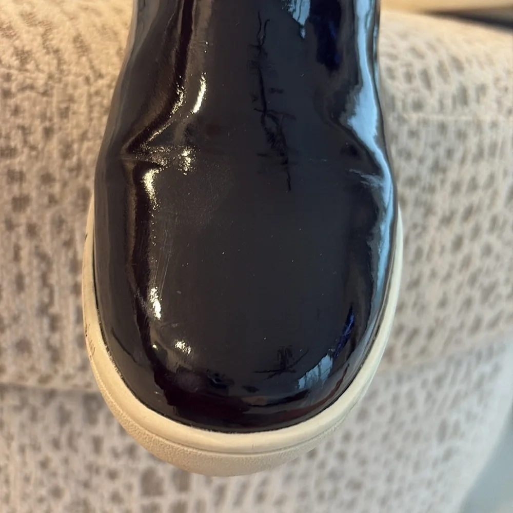 MICHAEL KORS BLACK PATENT BOOT SHOES